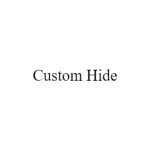 Custom Hide coupons and promo codes